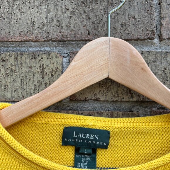 Vintage Lauren Ralph Lauren Rainbow Stripe Sweater - Size L - Picture 2 of 2